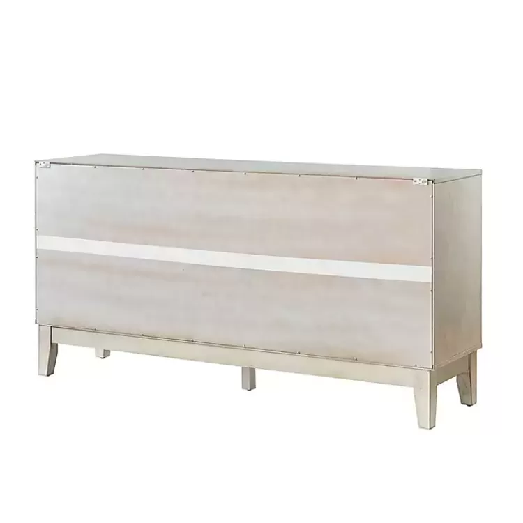 white_wood_geometric_door_cabinet_6.webp Wood Geometric 4-Door Cabinet>Kirklands Home Online