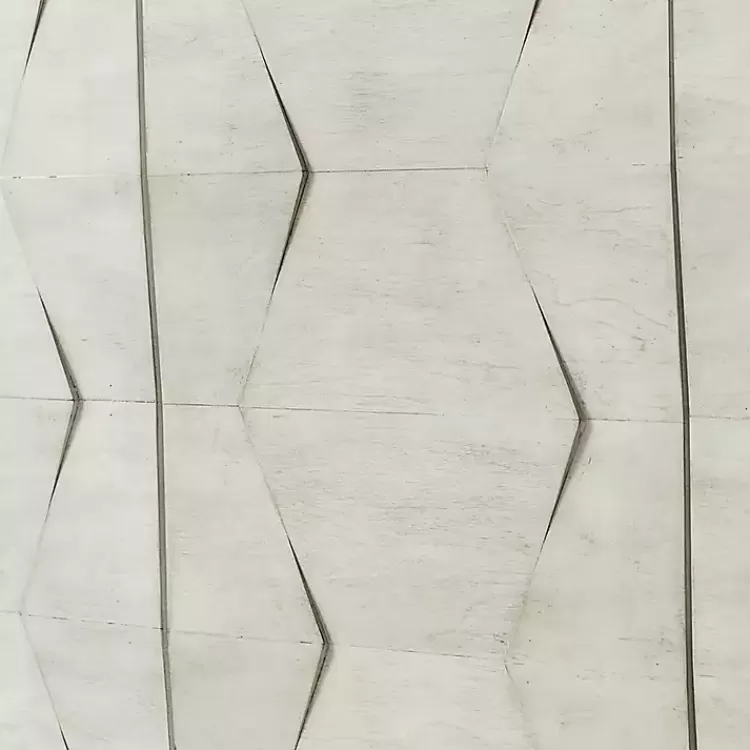 white_wood_geometric_door_cabinet_9.webp Wood Geometric 4-Door Cabinet>Kirklands Home Online