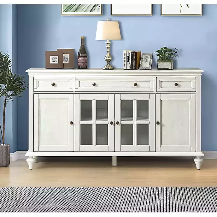 Wood Glass Door Sideboard Cabinet>Kirklands Home Outlet