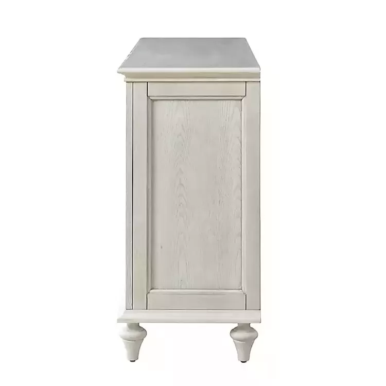 white_wood_glass_door_sideboard_cabinet_4.webp Wood Glass Door Sideboard Cabinet>Kirklands Home Outlet
