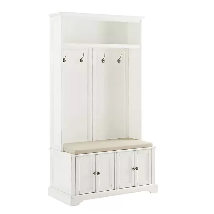 Wood Hall Tree with Cushioned Bench>Kirklands Home Cheap