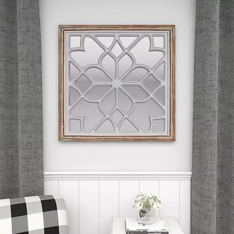 white_wood_lattice_overlay_mirror_8.webp White Wood Lattice Overlay Mirror>Kirklands Home Best