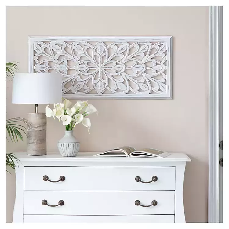 Wood Medallion August Wall Plaque>Kirklands Home Outlet