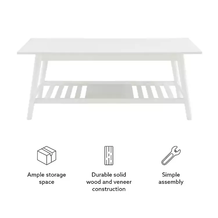 white_wood_midcentury_coffee_table_7.webp White Wood Midcentury Coffee Table>Kirklands Home Cheap