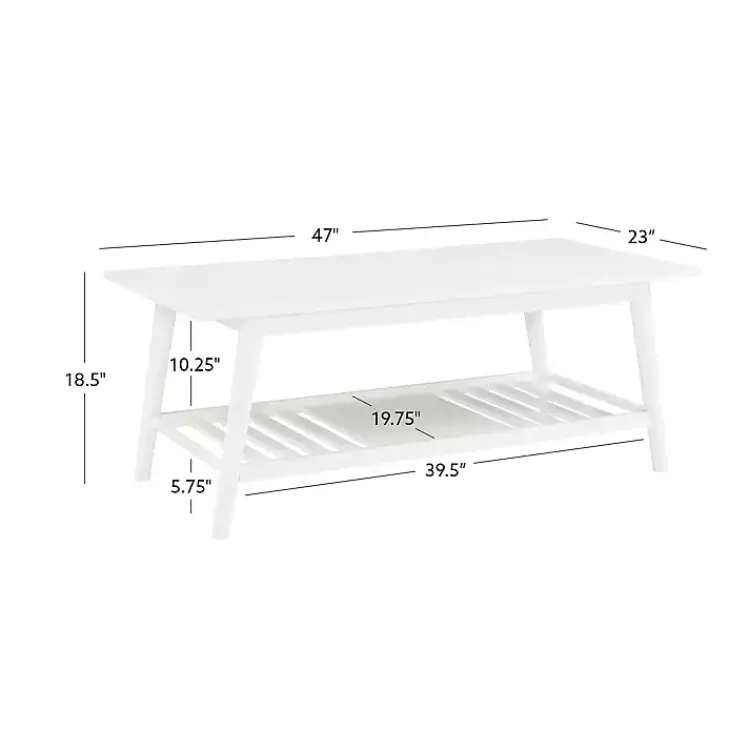 white_wood_midcentury_coffee_table_8.webp White Wood Midcentury Coffee Table>Kirklands Home Cheap