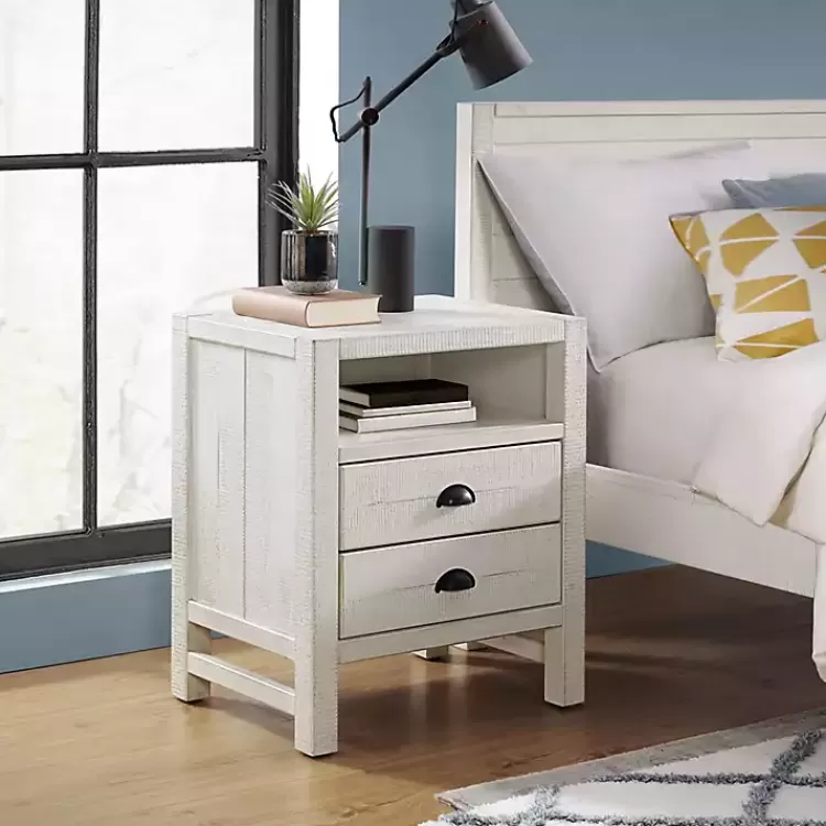 Wood Open Shelf Nightstand>Kirklands Home Cheap