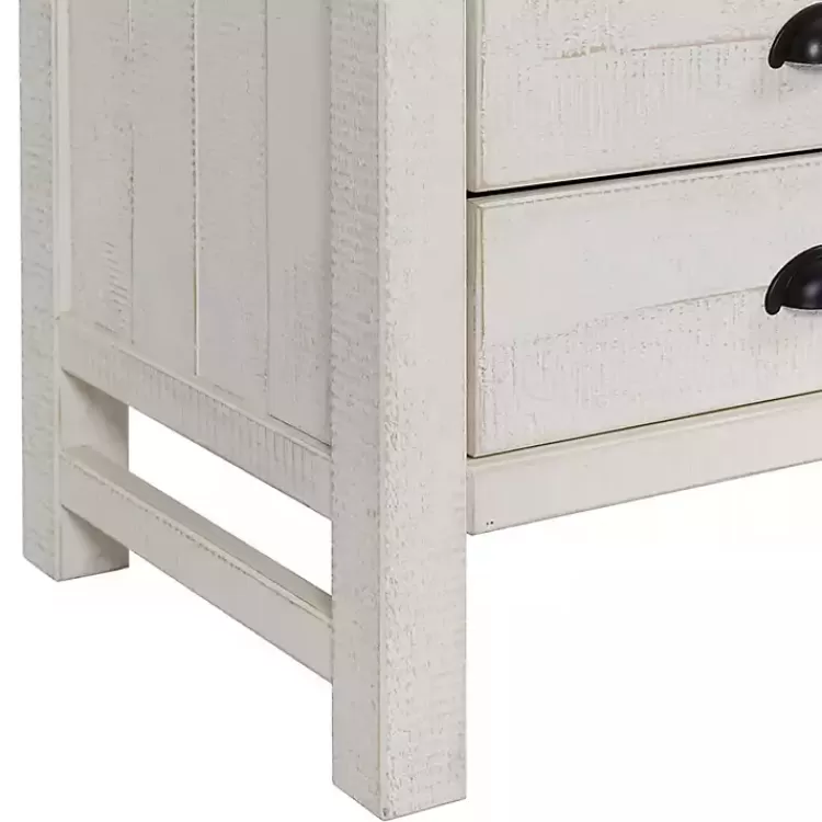 white_wood_open_shelf_nightstand_3.webp Wood Open Shelf Nightstand>Kirklands Home Cheap