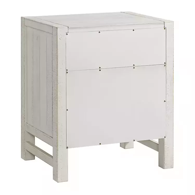 white_wood_open_shelf_nightstand_7.webp Wood Open Shelf Nightstand>Kirklands Home Cheap