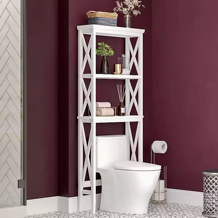 Wood Over-Toilet 3-Tier Shelf>Kirklands Home Cheap