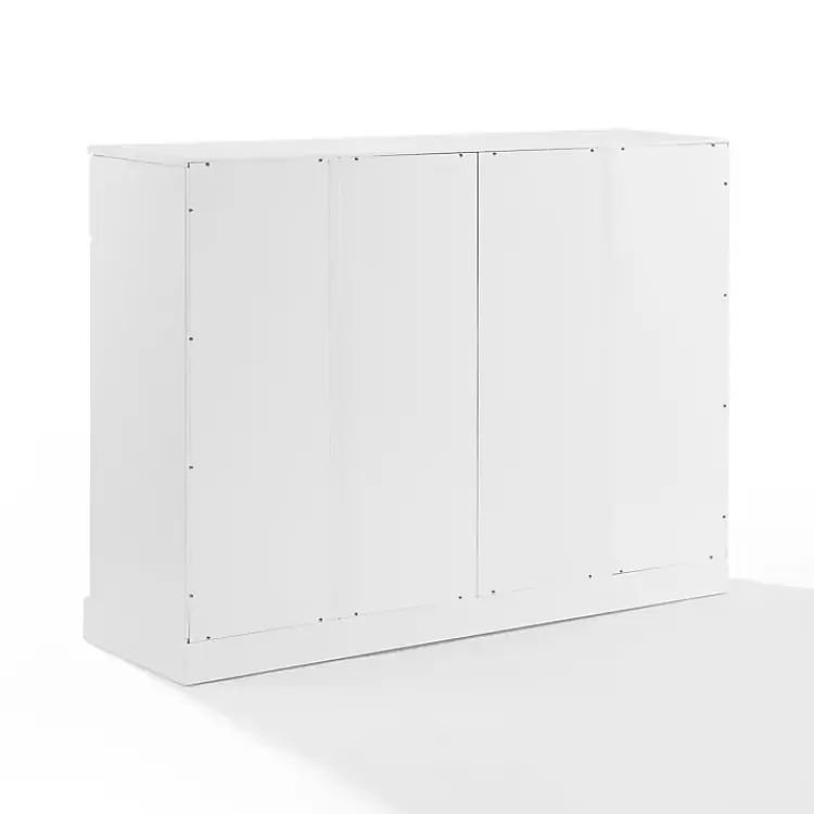 white_wood_panel_door_cabinet_3.webp Wood Panel 4-Door Cabinet>Kirklands Home Discount