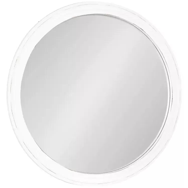 Wood Round Mansel Mirror>Kirklands Home Best Sale