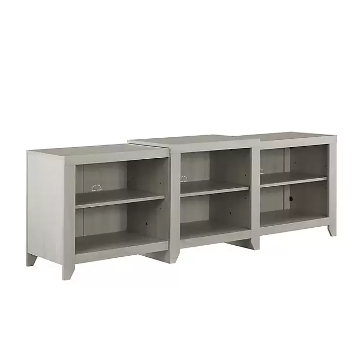 Wood 6-Shelf Media Cabinet>Kirklands Home Outlet