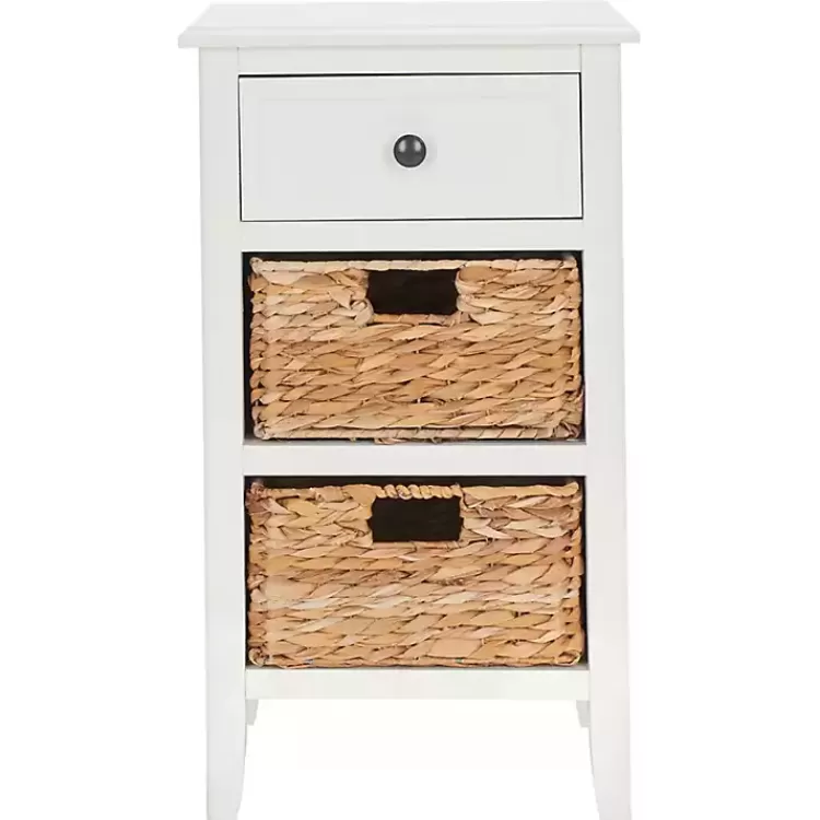 Wood Side Table with Baskets>Kirklands Home Flash Sale