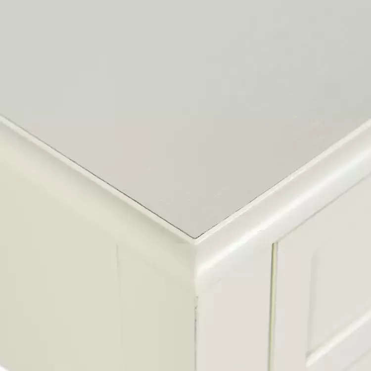 white_wood_square_hampton_accent_table_6.webp Wood Square Hampton Accent Table>Kirklands Home Outlet