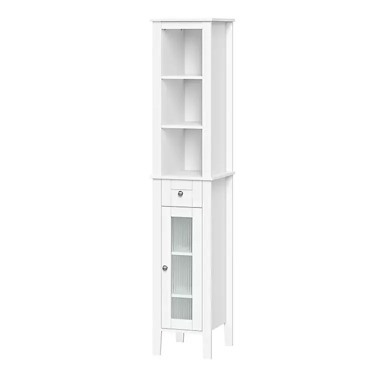 Wood Tall Single Pane Glass Door Cabinet>Kirklands Home Online