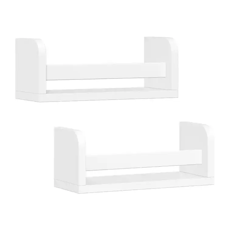 White Wood Wall Bookshelves, Set of 2>Kirklands Home Cheap