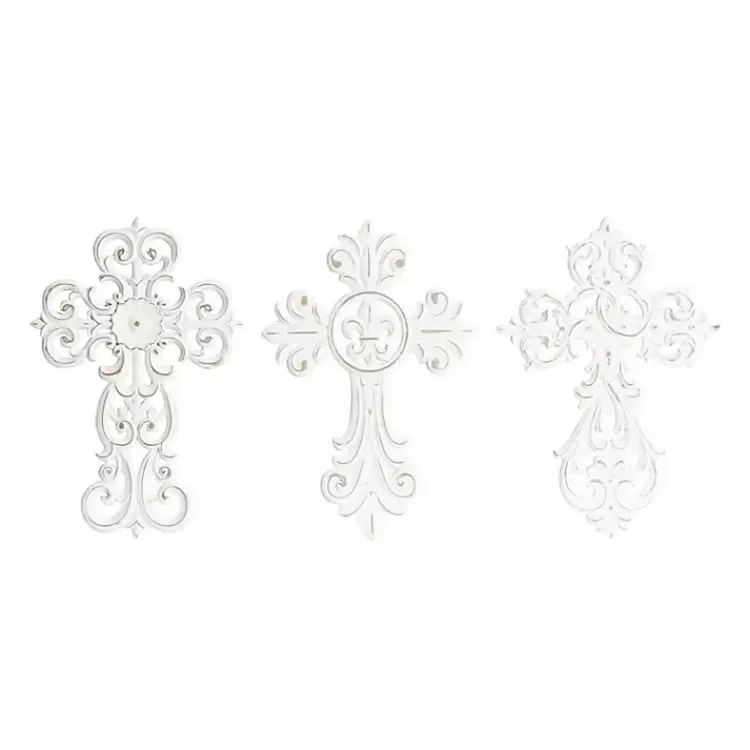 Wood Wall Cross Wall Plaques, Set of 3>Kirklands Home Discount