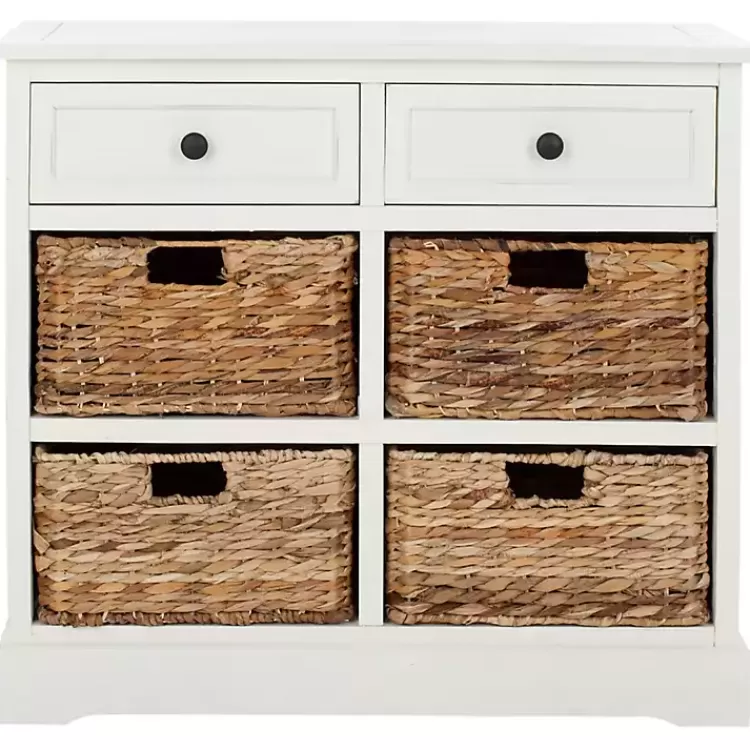 Wood Woven Baskets Cabinet>Kirklands Home Best Sale