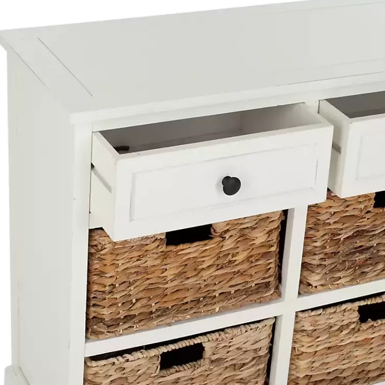 Wood Woven Baskets Cabinet>Kirklands Home Best Sale