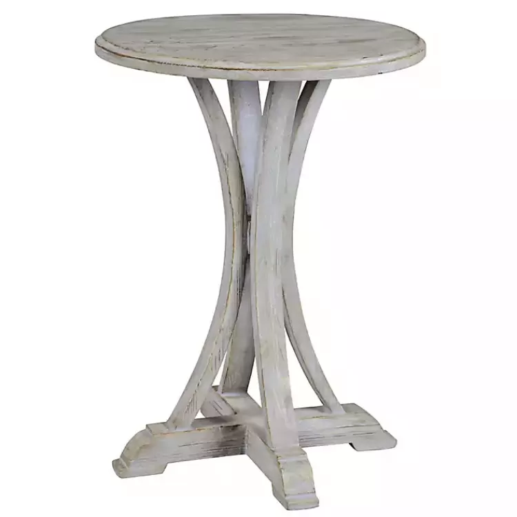 Wooden Arched Base Round Top Accent Table>Kirklands Home Cheap