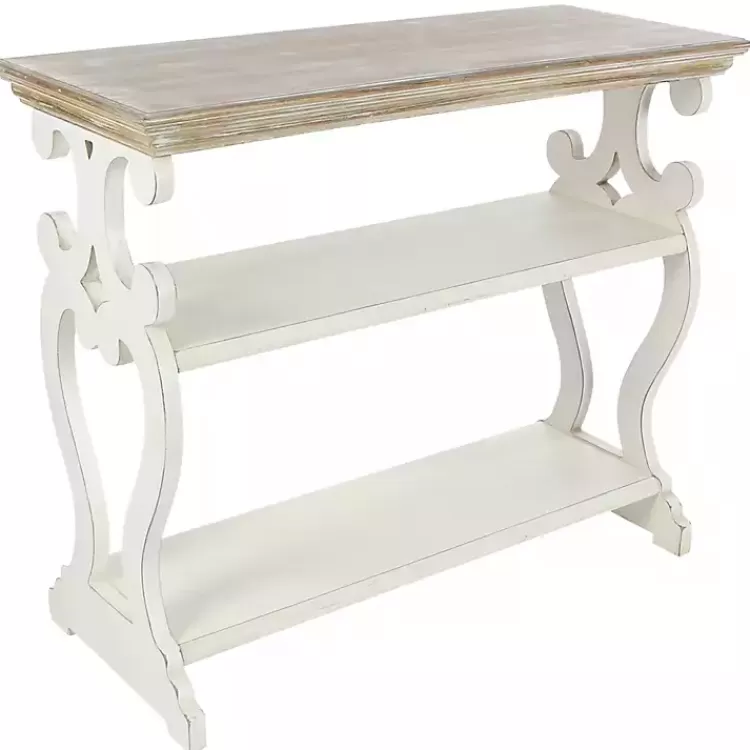 Wooden 2-Shelf Console Table>Kirklands Home Discount