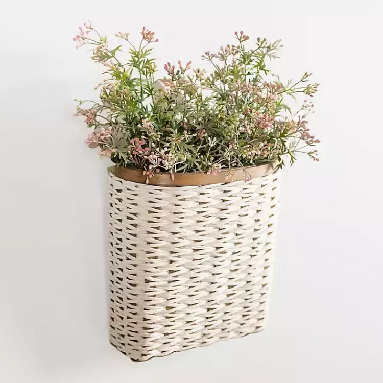 white_woven_wall_pocket_3.webp Woven Wall Pocket>Kirklands Home Best