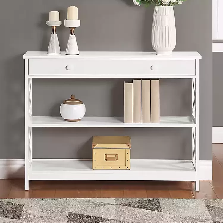 X-Frame 2-Shelf Console Table>Kirklands Home Online