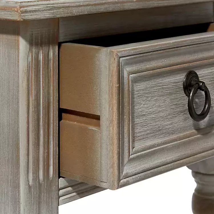 Whitewash Distressed Wood Accent Table>Kirklands Home Flash Sale