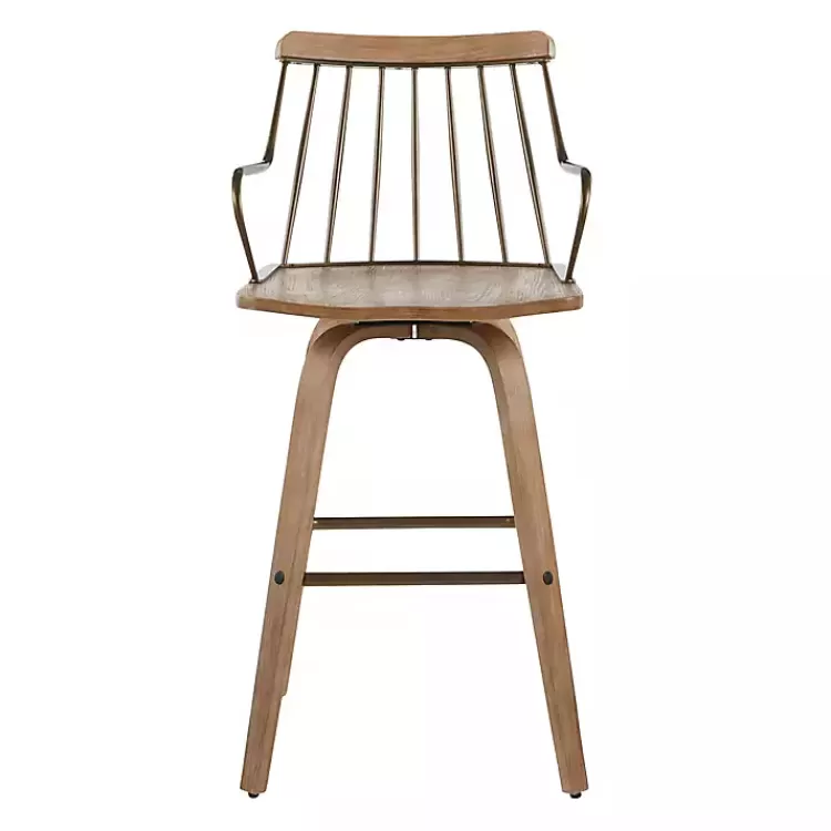 whitewash_poplar_wood_swivel_counter_stool_3.webp Whitewash Poplar Wood Swivel Counter Stool>Kirklands Home Store