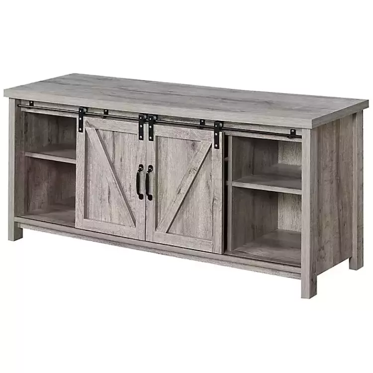 wash Russ Barn Door Media Cabinet>Kirklands Home Shop