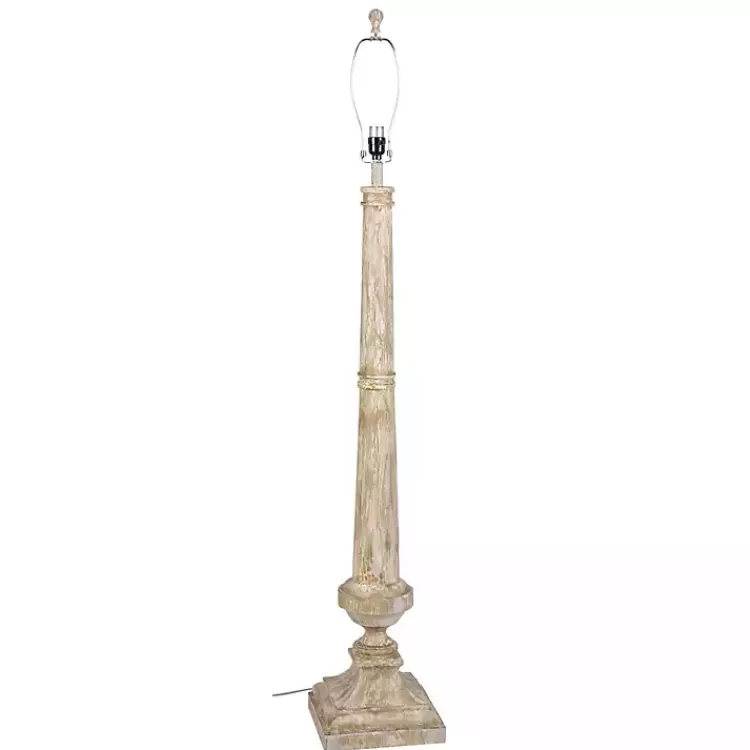 Whitewashed Brown Resin Floor Lamp>Kirklands Home Sale