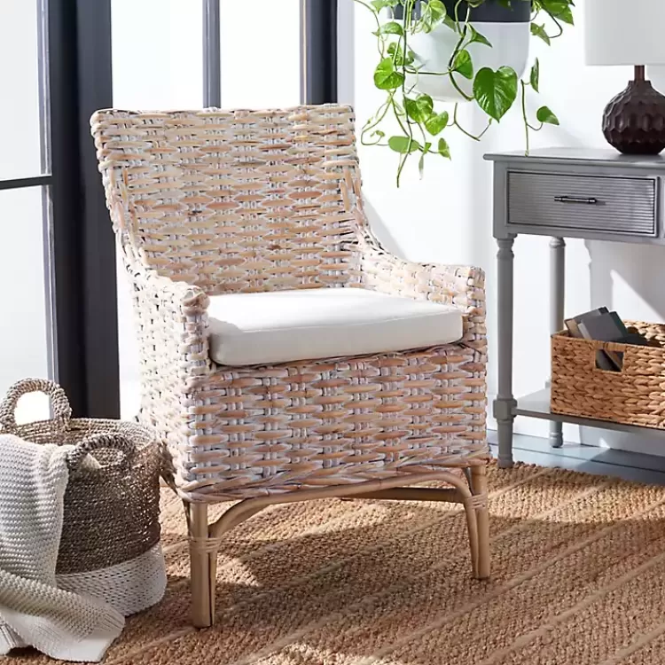whitewashed_rattan_cristen_accent_chair_9.webp washed Rattan Cristen Accent Chair>Kirklands Home Best