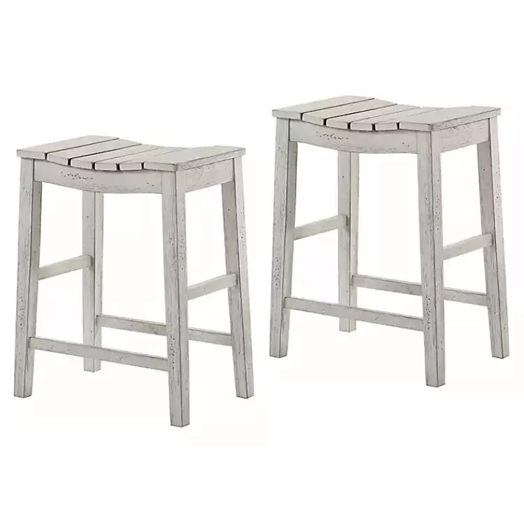 washed Saddle Seat Counter Stools, Set of 2>Kirklands Home New