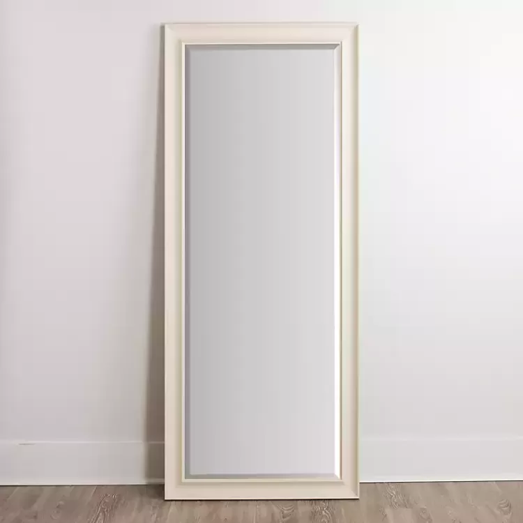 Whitewashed Scoop Maggie Profile Mirror, 28x68 in.>Kirklands Home Flash Sale