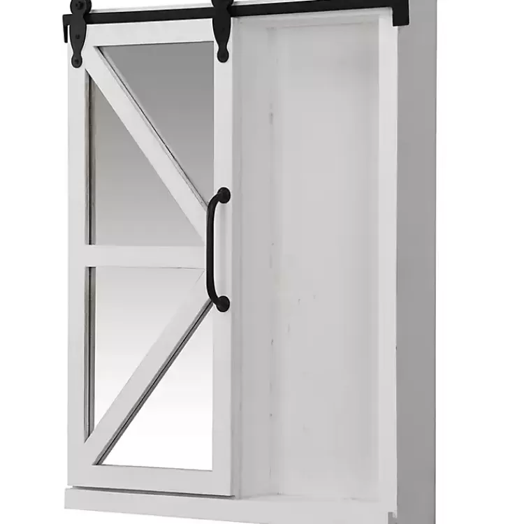washed Sliding Barn Door Wall Cabinet>Kirklands Home Sale