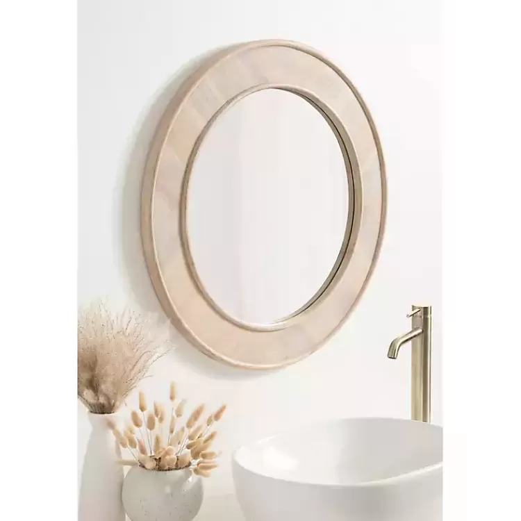 whitewashed_woodgrain_round_wall_mirror_6.webp washed Woodgrain Round Wall Mirror>Kirklands Home Cheap