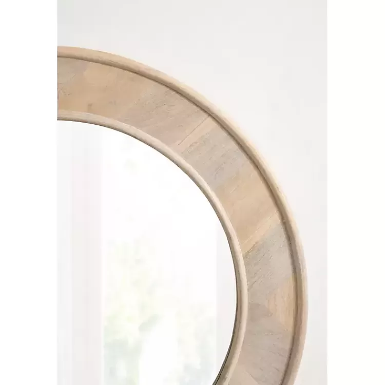 whitewashed_woodgrain_round_wall_mirror_9.webp washed Woodgrain Round Wall Mirror>Kirklands Home Cheap
