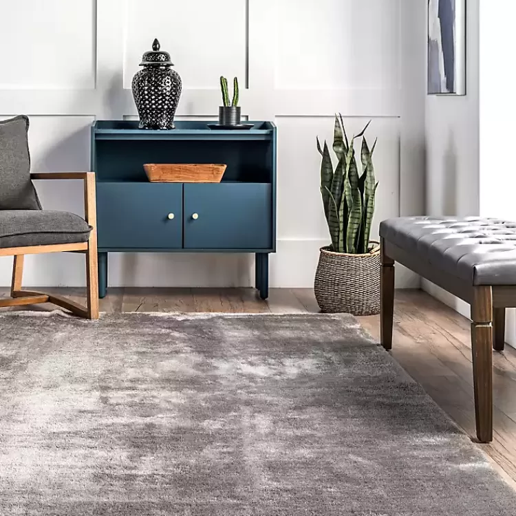 whitlow_charcoal_shag_washable_area_rug_x_7.webp Whitlow Charcoal Shag Washable Area Rug, 8x10>Kirklands Home Outlet