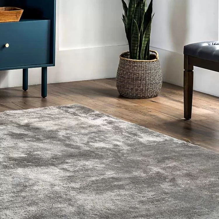 whitlow_charcoal_shag_washable_area_rug_x_8.webp Whitlow Charcoal Shag Washable Area Rug, 8x10>Kirklands Home Outlet