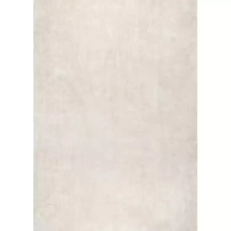 Whitlow Cream Shag Washable Area Rug, 5x8>Kirklands Home New