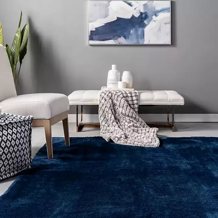 whitlow_navy_shag_washable_area_rug_x_7.webp Whitlow Navy Shag Washable Area Rug, 8x10>Kirklands Home Best
