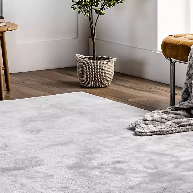 whitlow_silver_shag_washable_area_rug_x_8.webp Whitlow Shag Washable Area Rug, 6x9>Kirklands Home Best