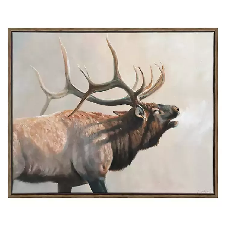 Wild Elk Framed Canvas Art Print>Kirklands Home Flash Sale