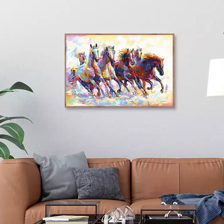 wild_horses_running_framed_canvas_art_print_3.webp Wild Horses Running Framed Canvas Art Print>Kirklands Home Cheap