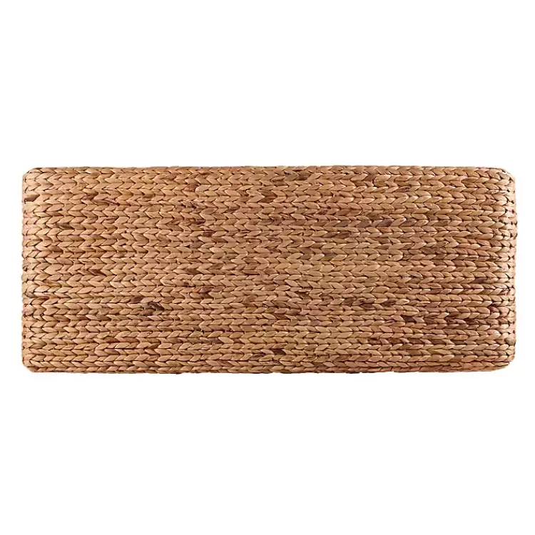 wiley_woven_hyacinth_bench_with_white_base_3.webp Wiley Woven Hyacinth Bench with White Base>Kirklands Home Shop