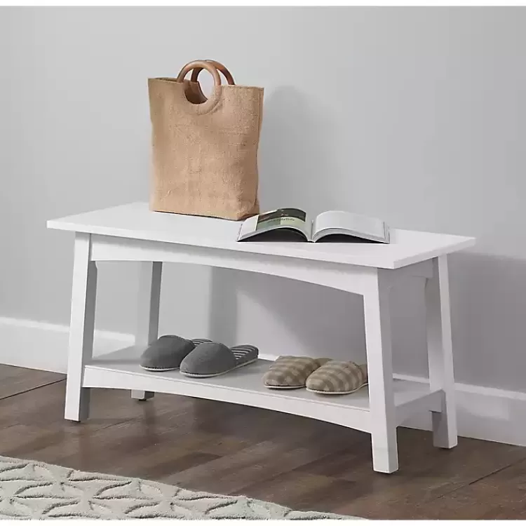 Willis Wooden Lower Shelf Bench>Kirklands Home New