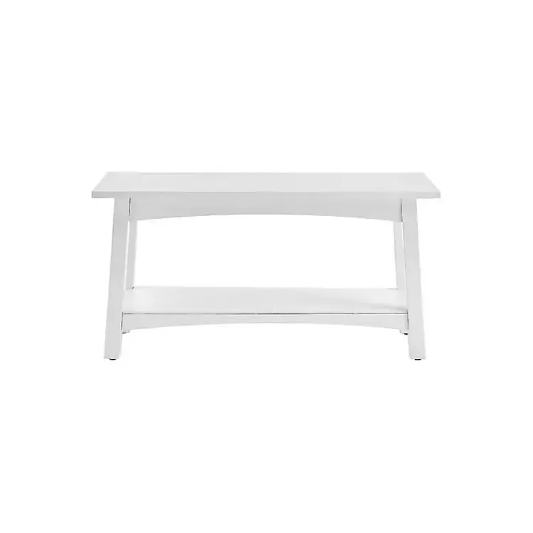 willis_white_wooden_lower_shelf_bench_4.webp Willis Wooden Lower Shelf Bench>Kirklands Home New