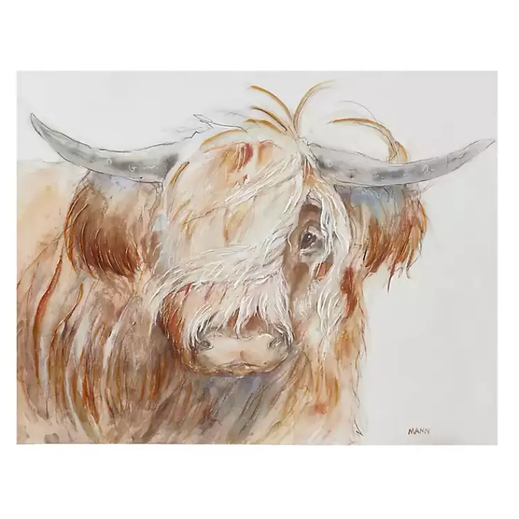 Windswept Highland Bull Canvas Art Print>Kirklands Home Shop