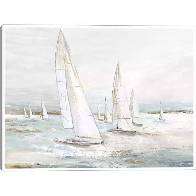 Windswept Sails I Framed Canvas Art Print>Kirklands Home Cheap
