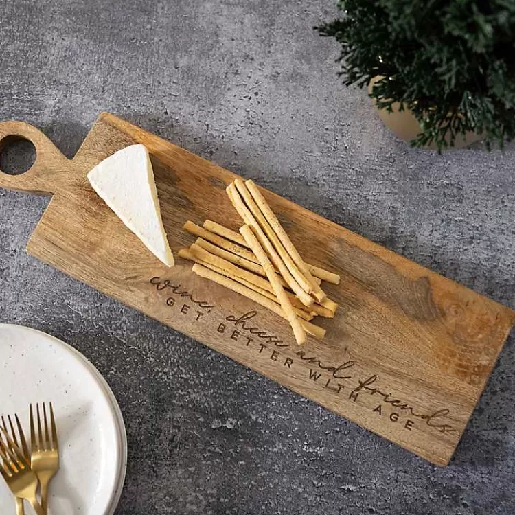 Wine, Cheese, and Friends Serving Board>Kirklands Home Outlet